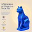 Blue Cat Pet Urn Capsule