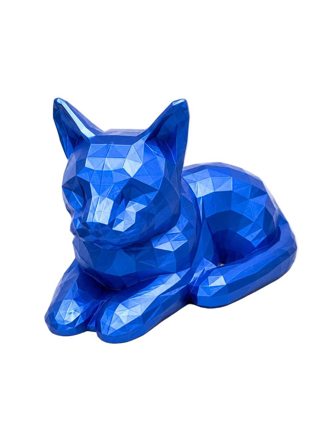blue Cat laying Pet Capsule Urn