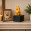 black vault gold pomeranian custom pet memorial urn