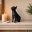 Black Boston Terrier custom Pet Urn