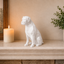 White Boxer custom Pet Urn