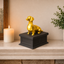 black vault gold dachshund custom Pet Urn
