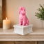 white Vault pink Cocker Spaniel custom Pet Urn