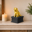 black vault gold chow chow custom pet urn