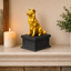 black vault gold border collie custom pet urn