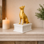 white Vault gold Belgian Malinois custom Pet Urn