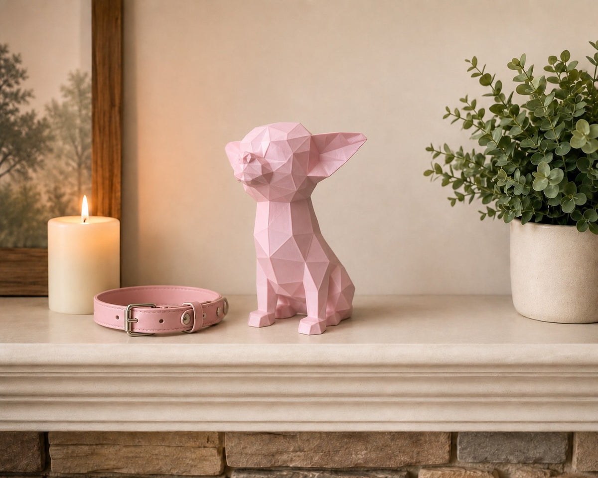 Pink Chihuahua custom Pet Urn