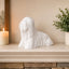 white Lhasa Apso Pet Urn
