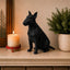Black Bull Terrier custom Pet Urn