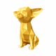 Gold Chihuahua Pet Urn