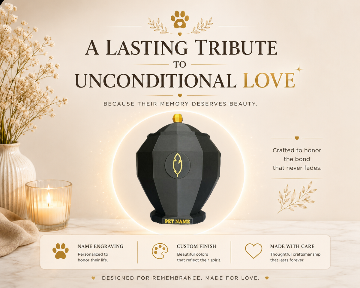 Pet Capsule - Bird Emblem Pet Urn