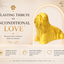 Gold Lhasa Apso Custom Pet Urn