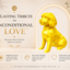 Gold Mini-Golden Doodle Custom Pet Urn