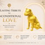 Gold Staffordshire Terrier  Pet Urn