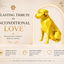 Gold Rottweiler Custom Pet Urn
