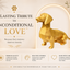 Gold Dachshund Custom Pet Urn