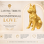 Gold German Shepherd Custom Pet Urn