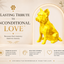 Gold Yorkshire Terrier Custom Pet Urn