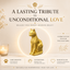 Gold Cat Pet Urn Capsule