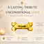 Gold Dog Bone Pet Urn
