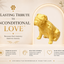 Gold English Bulldog Custom Pet Urn