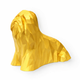 Gold Lhasa Apso Pet Urn