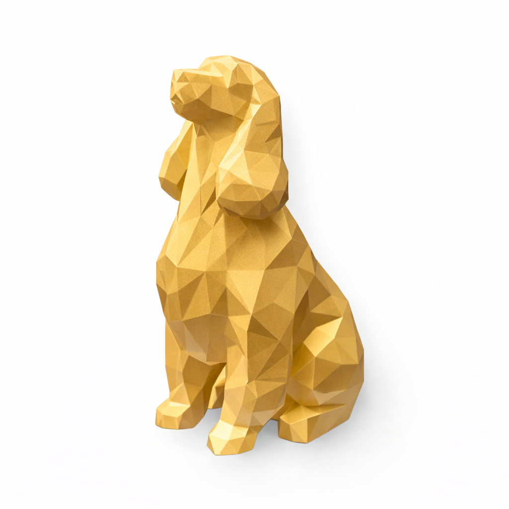 Gold Cocker Spaniel Pet Urn