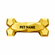 Gold Dog Bone Pet Urn