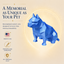 Blue American Bulldog Custom Pet Urn