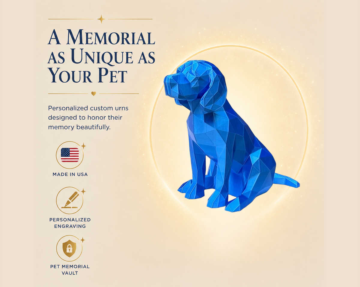 Blue Beagle Custom Pet Urn
