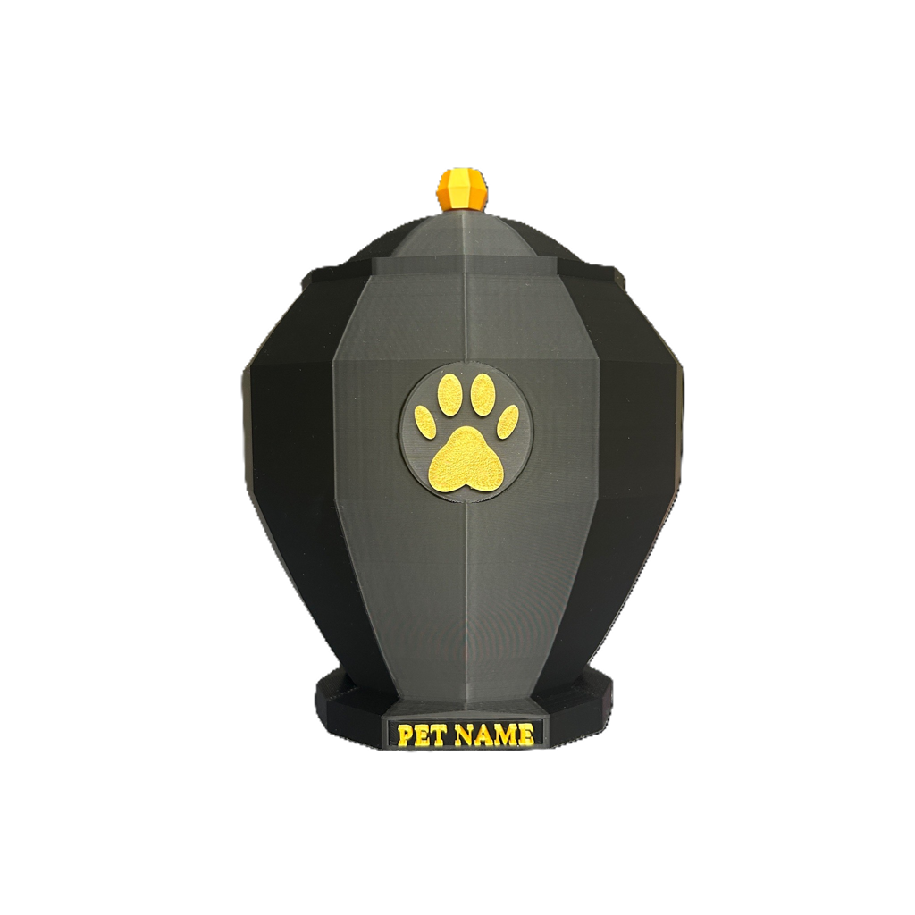 Pet Capsule - Paw Emblem Pet Urn