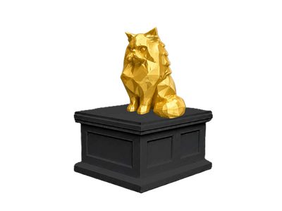 Persian Cat Vault Pet Urn