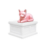 Resting Cat Vault Pet Urn