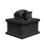 Curled Cat Vault Pet Urn