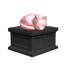 Curled Cat Vault Pet Urn