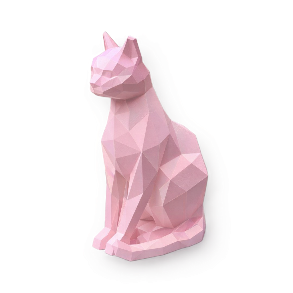 Pink Cat Pet Urn Capsule