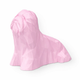 Pink Lhasa Apso Pet Urn