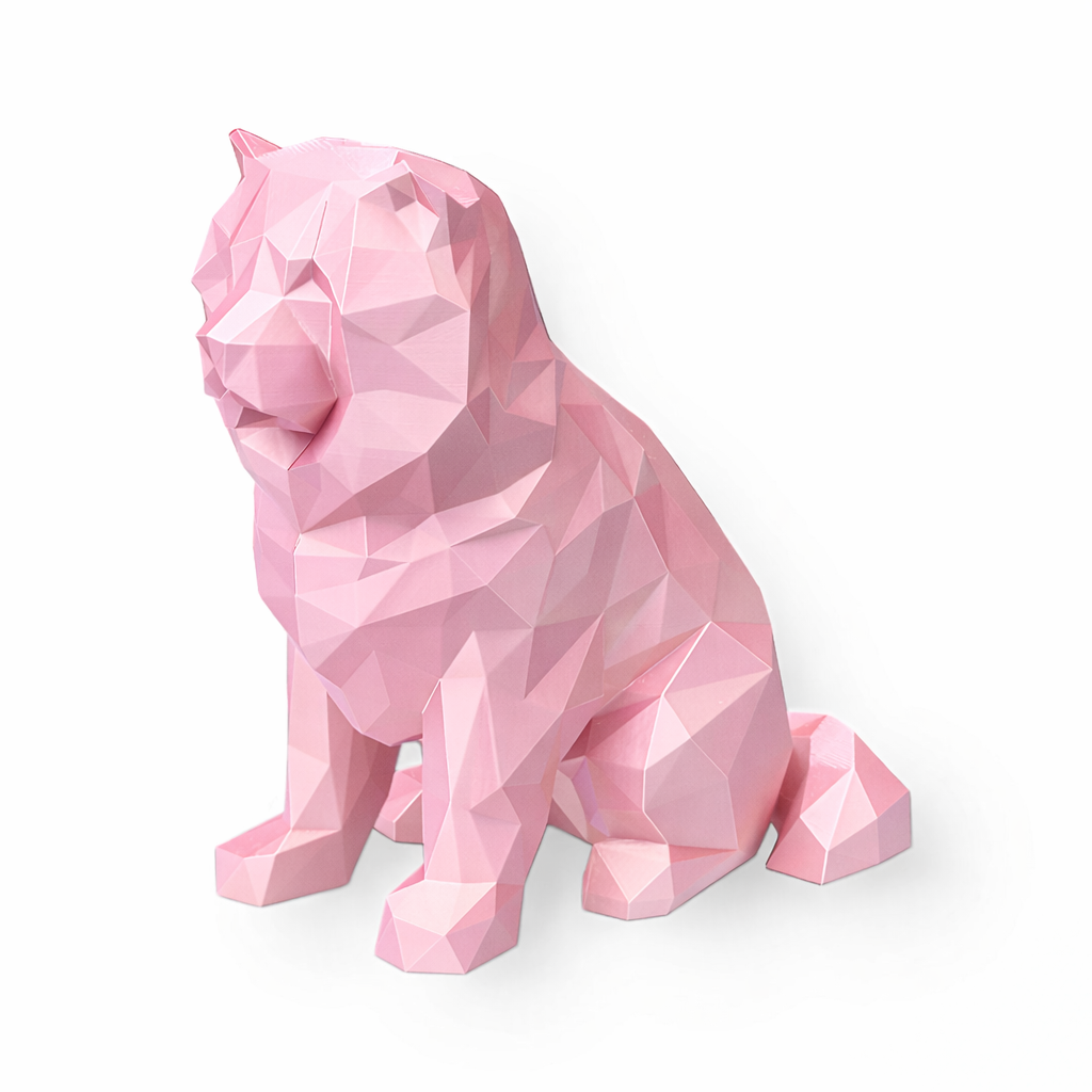 Pink Chow Chow Pet Urn