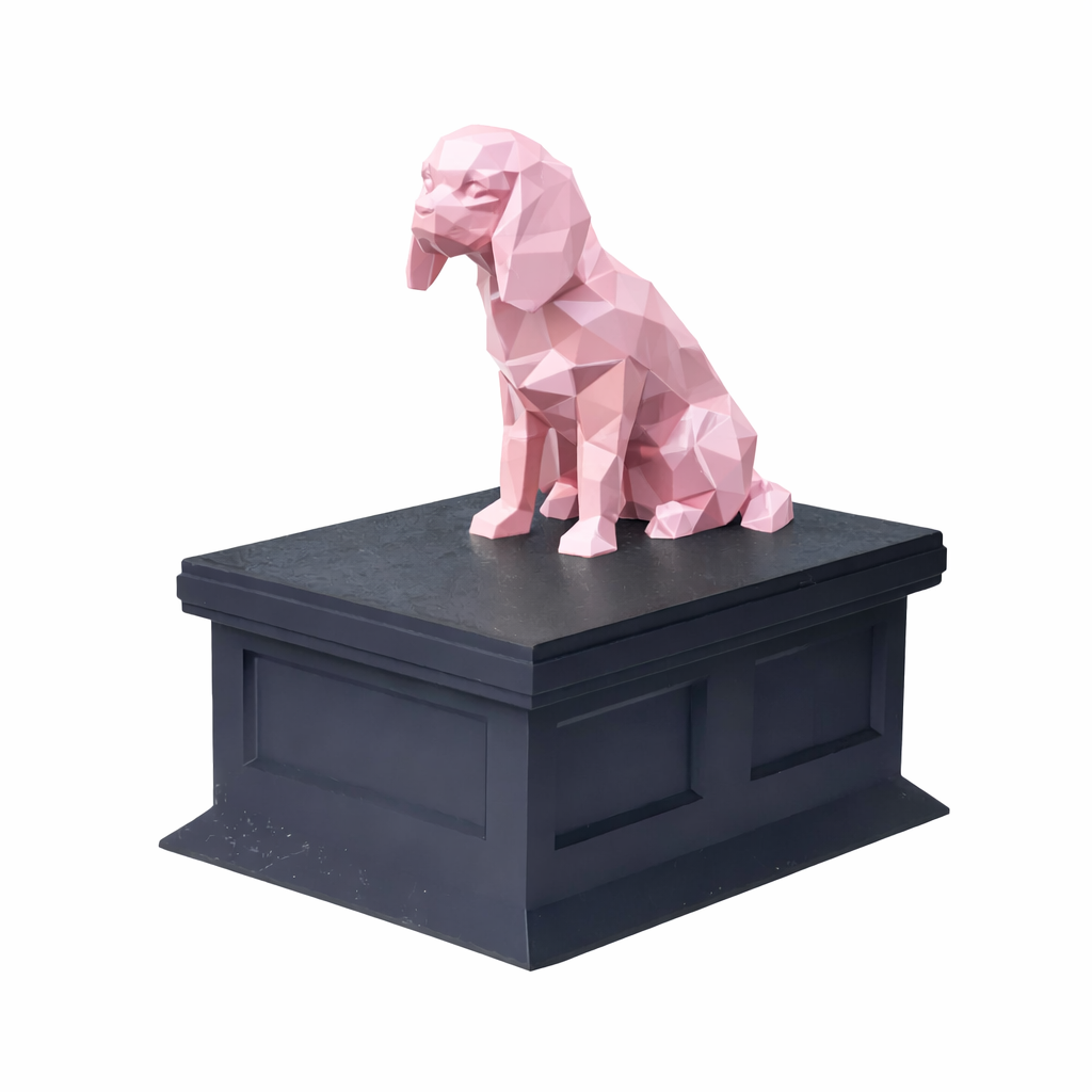 black vault pink cavalier king charles spaniel pet urn