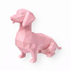 Pink Dachshund Pet Urn