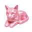 pink Cat laying Pet Capsule Urn