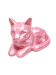 pink Cat laying Pet Capsule Urn