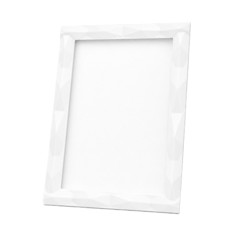 white portrait picture frame