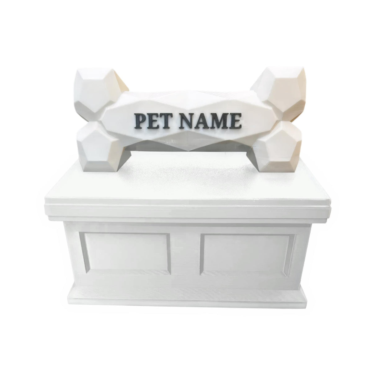 white Vault White Bone Pet Urn