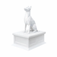 white Vault white Belgian Malinois Pet Urn