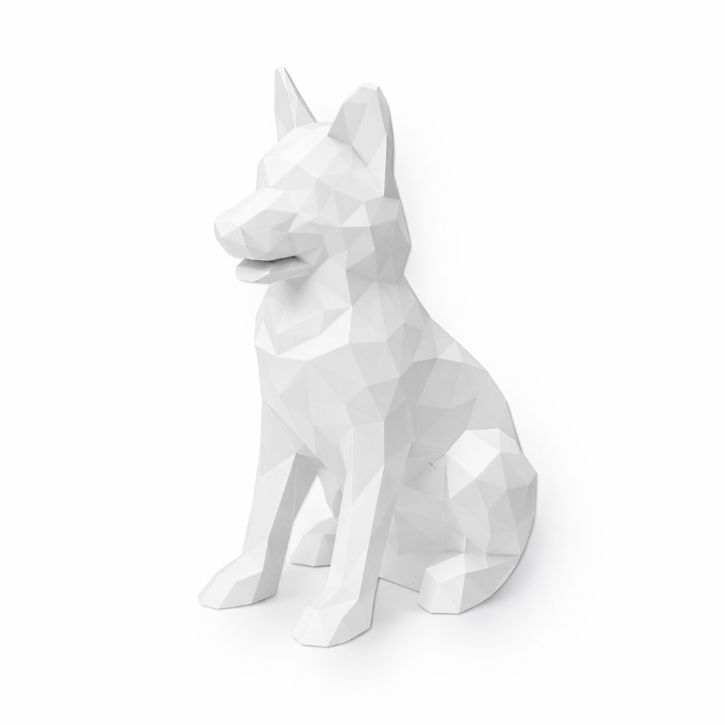 White German Shepherd Pet Urn