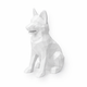 White German Shepherd Pet Urn