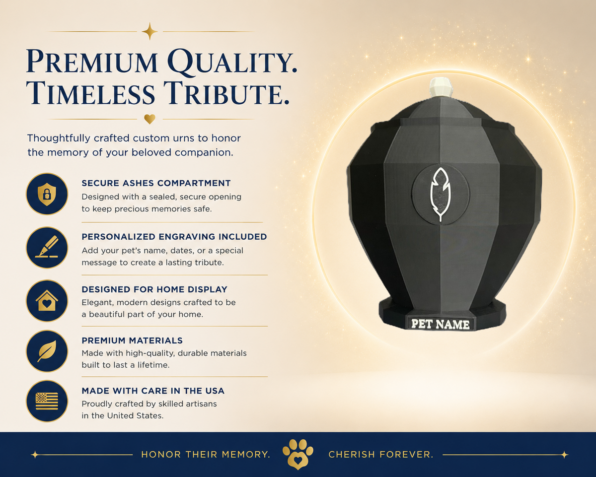 Pet Capsule - Bird Emblem Pet Urn