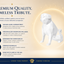 White Pug Custom Pet Urn