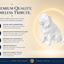 White Chow Chow Custom Pet Urn